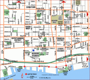 toronto downtown map